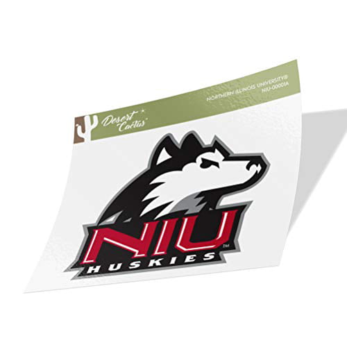 8 Inch Sticker Northern Illinois University NIU Huskies NCAA Name Logo Vinyl Decal Laptop Water Bottle Car Scrapbook 